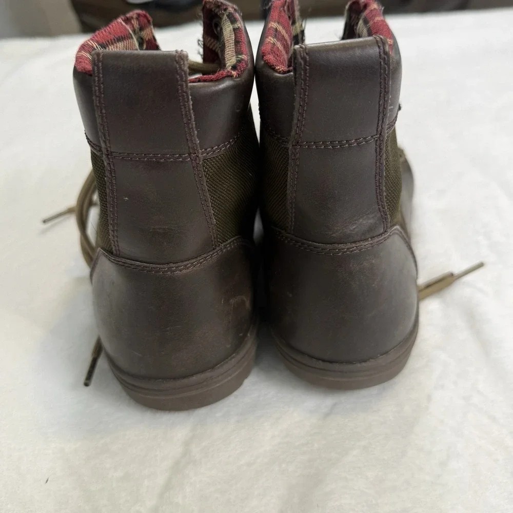 LEMS Boulder Boot Timber Mens 10 Womens 11.5 Zero Drop Barefoot Plaid LM190106